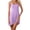 Light Purple, variant on Women's Sexy Long Nightgown With Built-in Bra Plus Size Loungewear Pajama Beige Size L