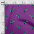 thumbnail image 1 of oneOone Organic Cotton Voile Fabric Floral & Block Printed Fabric 1 Yard 42 Inch Wide, 1 of 1