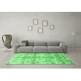 thumbnail image 3 of Ahgly Company Indoor Round Persian Emerald Green Traditional Area Rugs, 4' Round, 3 of 4