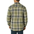 Wrangler Men's Sherpa Lined Flannel Heavyweight Shirt Jacket