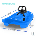 thumbnail image 6 of Gizmo Riders Stratos Bobsled for Kids, Steerable Snow Sled, Ages 3+, Electric Blue, 6 of 6