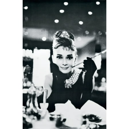 Audrey Hepburn Breakfast At Tiffanys Poster Poster Print