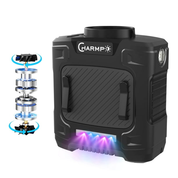 Ventilador de cintura CHARMP Double 17000 RPM Strong Motors 12000mAh