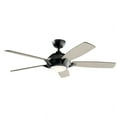 thumbnail image 5 of 330001SBK Kichler Lighting Geno - Ceiling Fan with Light Kit - with Transitional inspirations - 14.5 inches tall by 54 inches wide-Black Finish, 5 of 6