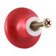 thumbnail image 3 of Red Ceramic Drawer Pulls and Knobs Furniture Handle Door Knob for Kids Room Pack of 10 (Comes with Screws), 3 of 5
