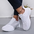 thumbnail image 2 of Rokment Orthopedic Walking Running Shoes for Women Breathable Mesh Arch Support Ortho Fitness Workout Jogging Trainning Driving Tennis Sneakers White Size 8.5, 2 of 7