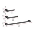 thumbnail image 3 of Sofia 3-Piece Bathroom Hardware Set in Matte Black, 3 of 10