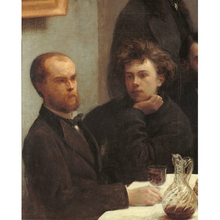 Coin De Table - Table Corner (Coin De Table) From The Left Paul Verlaine Stretched Canvas - (18 x 24)