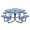 Blue-Square, variant on Chery Industrial 46" Round Picnic Table with Umbrella Hole,Black