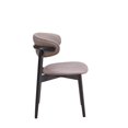 thumbnail image 3 of Lanae Side Chair (Set-2), Gray Fabric & Black Finish, 3 of 4