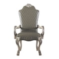 thumbnail image 3 of ACME Fauteuil en Faux Cuir Rembourré, Blanc Os Vintage, Lot de 2, 3 of 6