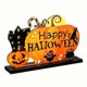 thumbnail image 4 of 3pcs, Happy Halloween Table Center Decorations Wooden Happy Halloween Pumpkin Centerpiece Signs Table Toppers Sign For Halloween Party Table Top Decor, 4 of 5