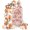 Toile Red, Sepia Brown, Cream, Antique White, variant on Thanksgiving Pumpkin Arch Backdrop Cover 7.2Ft, Wedding Arch Covers Stretchy Backdrop, Farmhouse Orange Maple Leaves Fitted 2 Sided Arched Photo Background for Birthday Party Decorations