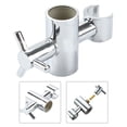 thumbnail image 2 of Chrome Bathroom Shower Head Holder Mount Riser Rail Bracket Slider Adjustable, 2 of 9