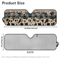 thumbnail image 7 of Yuyamidu Aztec Cow Print Windshield Sun Shade for Jeep Wrangler, Front Window Sunshade Compatible with Jeep Wrangler TJ JK JL & Gladiator JT 2/4 Door, 7 of 7