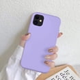 thumbnail image 2 of Compatible with iPhone 11 Case with Screen Protector, Silicone Gel Rubber Bumper Cover,Slim Fit Shockproof Protective Phone Case for iPhone 11 6.1" Lavender Purple, 2 of 15