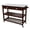 Brown, variant on Homegear Open Storage Kitchen Cart with Shelves - Stainless Steel Top Brown