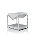 thumbnail image 3 of Lodi Storage Wood White Marble End Table, 3 of 6
