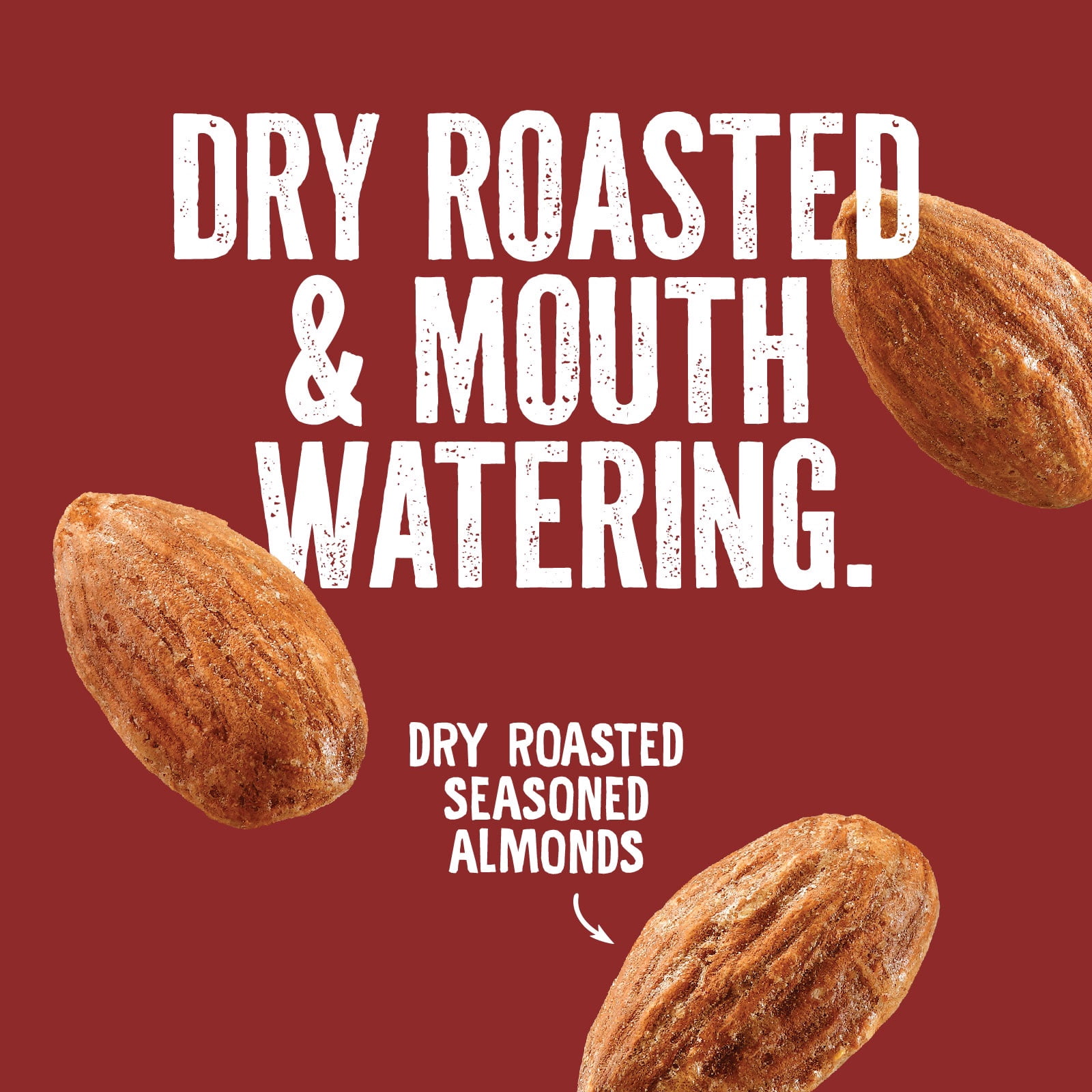 Emerald Dry Roasted Almonds, 5 oz Resealable Bag (Pack of 12)