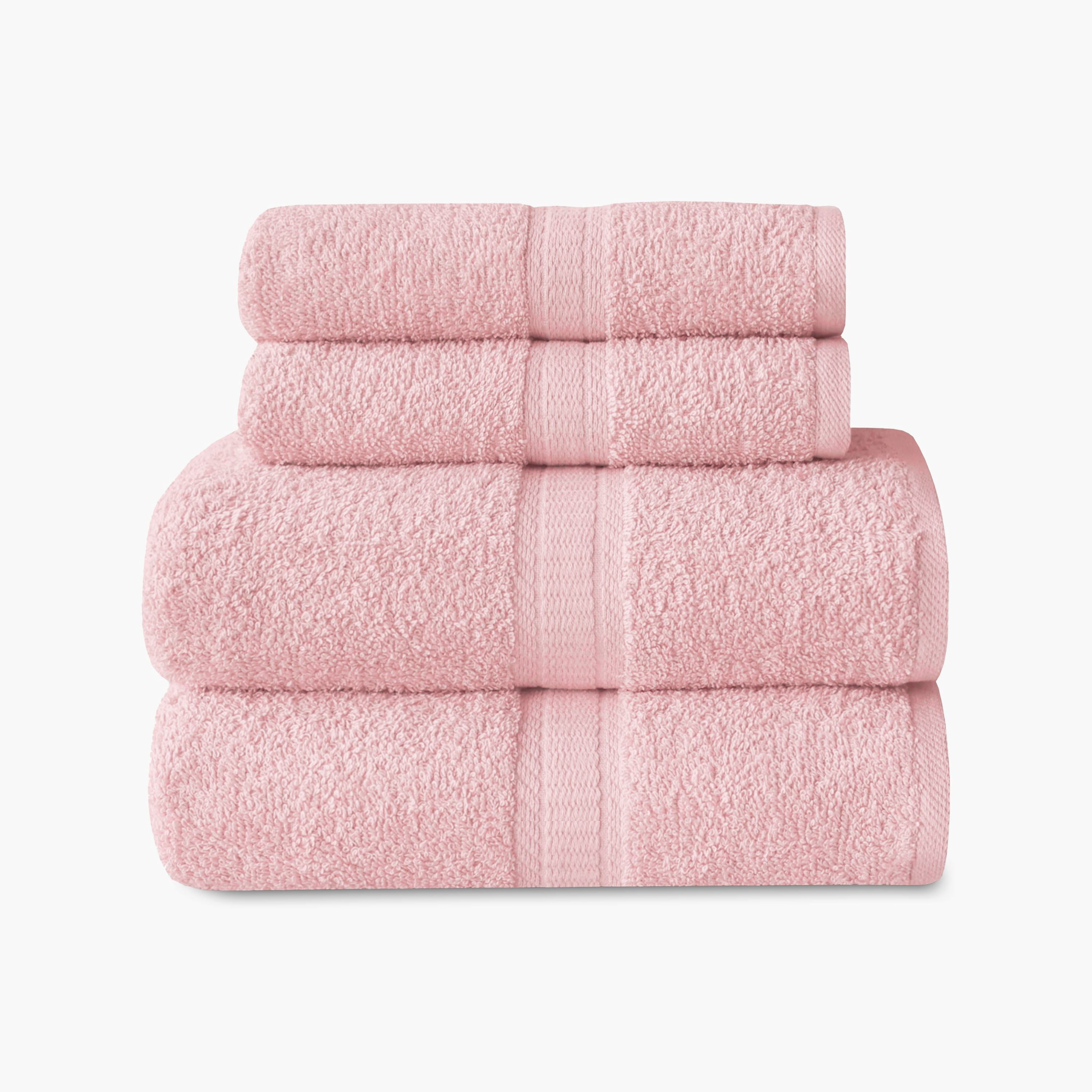 MS Pink 4-Piece Cloth Napkin Set – Decorative Trim