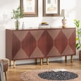 thumbnail image 2 of Tribesigns Classic 59" Sideboard, Freestanding Storage Cabinet, Vintage Wood Buffet, 2 of 7