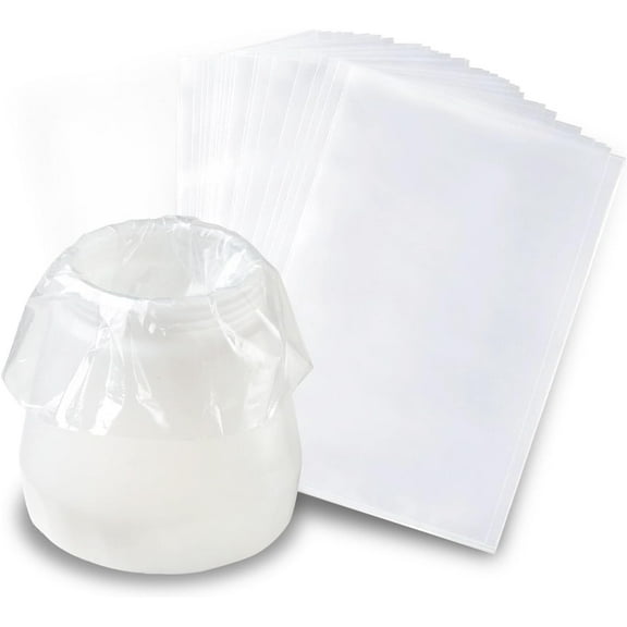 Neighborly Nook 30 Pcs Paint Sprayer Bags, 7.8'' X 11.8'' Sprayer Cup Liners, Transparent Spray Gun Cup Canister Liners for Wagner Paint Sprayer Parts