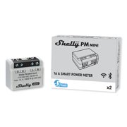 Shelly PM Mini Gen 3 | WiFi & Bluetooth Smart Power Meter 1 Channel 16 A | Home Automation | Compatible with Alexa & Google Home | iOS Android App | No Hub Required | Smart Schedules