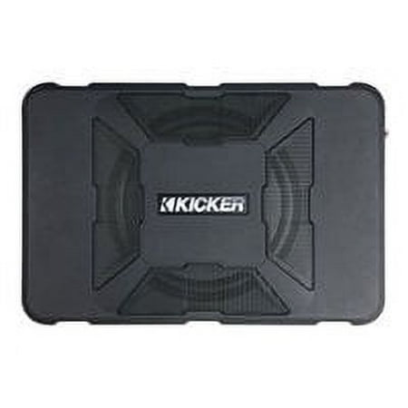 KICKER - Hideaway 8" Subwoofer with Enclosure and Integrated 150W Amplifier - Black