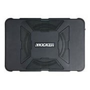 Kicker Wireless Compact Powered Car Subwoofer, Black, 8