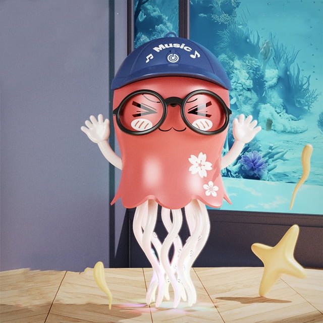 Dvkptbk Dancing Toy Smart Wiggly Wonder Dancing Squid Toy Playful Dancing Toy Crawling Dancing Obstacle Sensor Toys with Lights Music Sensor For Clockwork Toy Home Essentials
