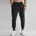 thumbnail image 6 of Inleife Mens Solid-Color Casual Loose Sporty Sweatpants Fitness Warm Pockets Drawstring Elastic Waistband Pullover Sweatpants, 6 of 6