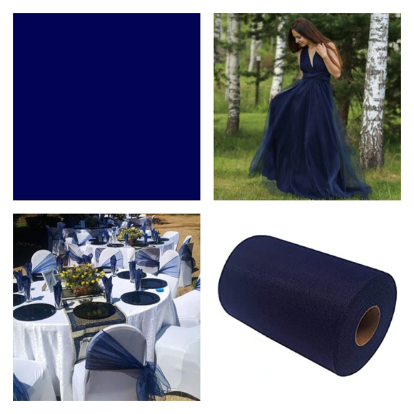 Bleu Marine - Tulle Mat de Luxe - TLC