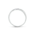 thumbnail image 3 of 14kt White Gold Mens Round Diamond Wedding Band Ring 1/8 Cttw, 3 of 4