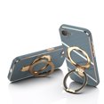 thumbnail image 4 of Dteck for iPhone 16E Case with Magnetic Ring Stand, Compatible with MagSafe, Full Camera Lens Protector, Plating Edge Shockproof Phone Cover for iPhone 16E 6.1 inch,Gray, 4 of 5