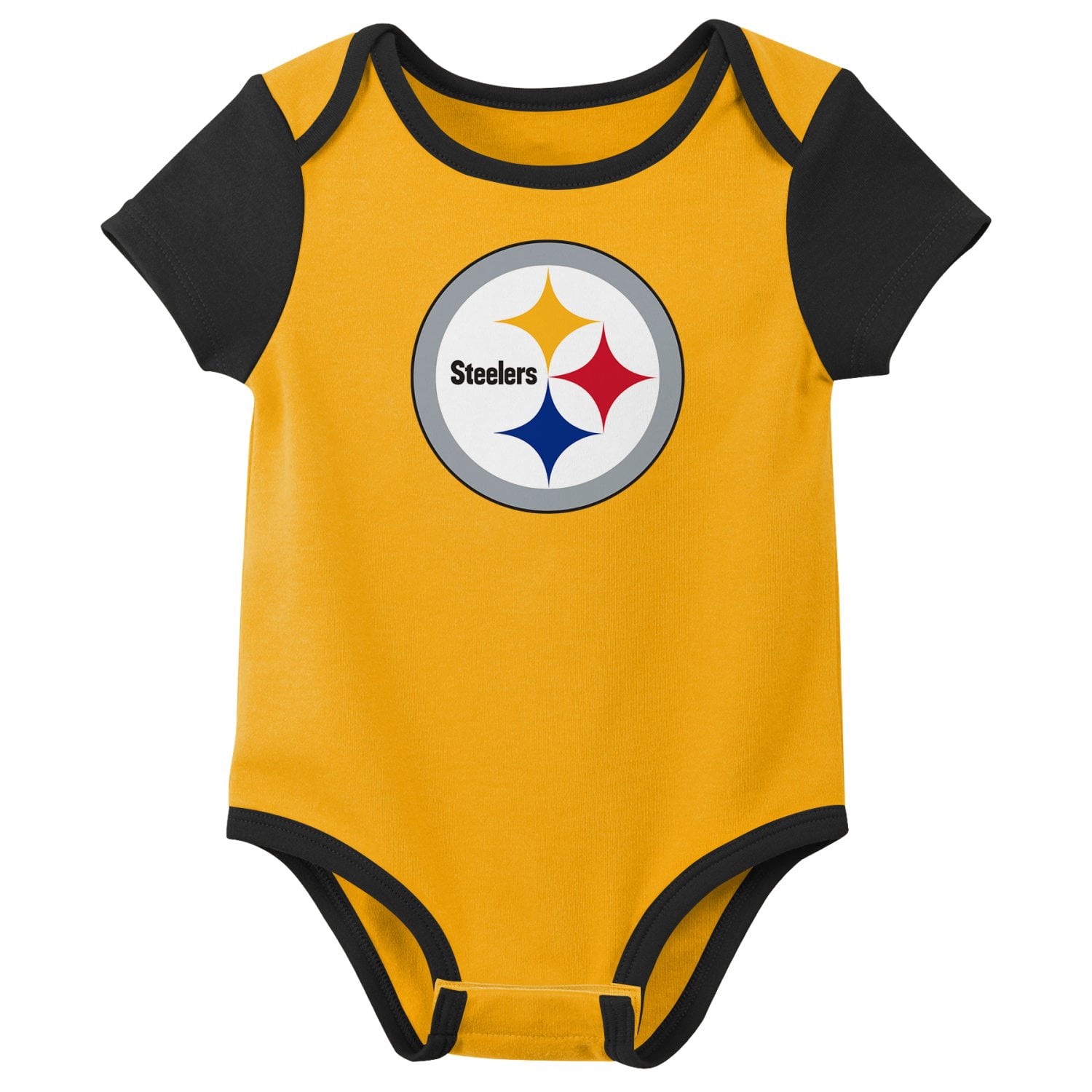 PITTSBURG STEELERS NFL Infant Boys 3 Pack Onesie Game Day Fan Apparel