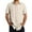 Beige, variant on Mens Golf Shirts Fashion Beach Seaside Classic Short Sleeved Bowling Button Closure Mens Work Clothing,Beige,L