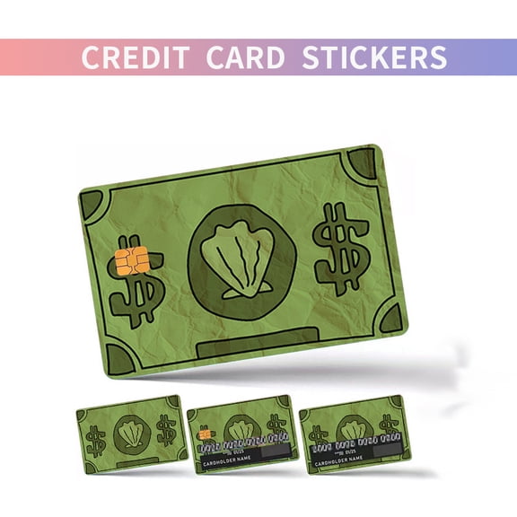 Sea Bucks Credit Card Skin Sticker Cover Decal Wrap, Durable Vinyl Stickers for Cards 4 Pack