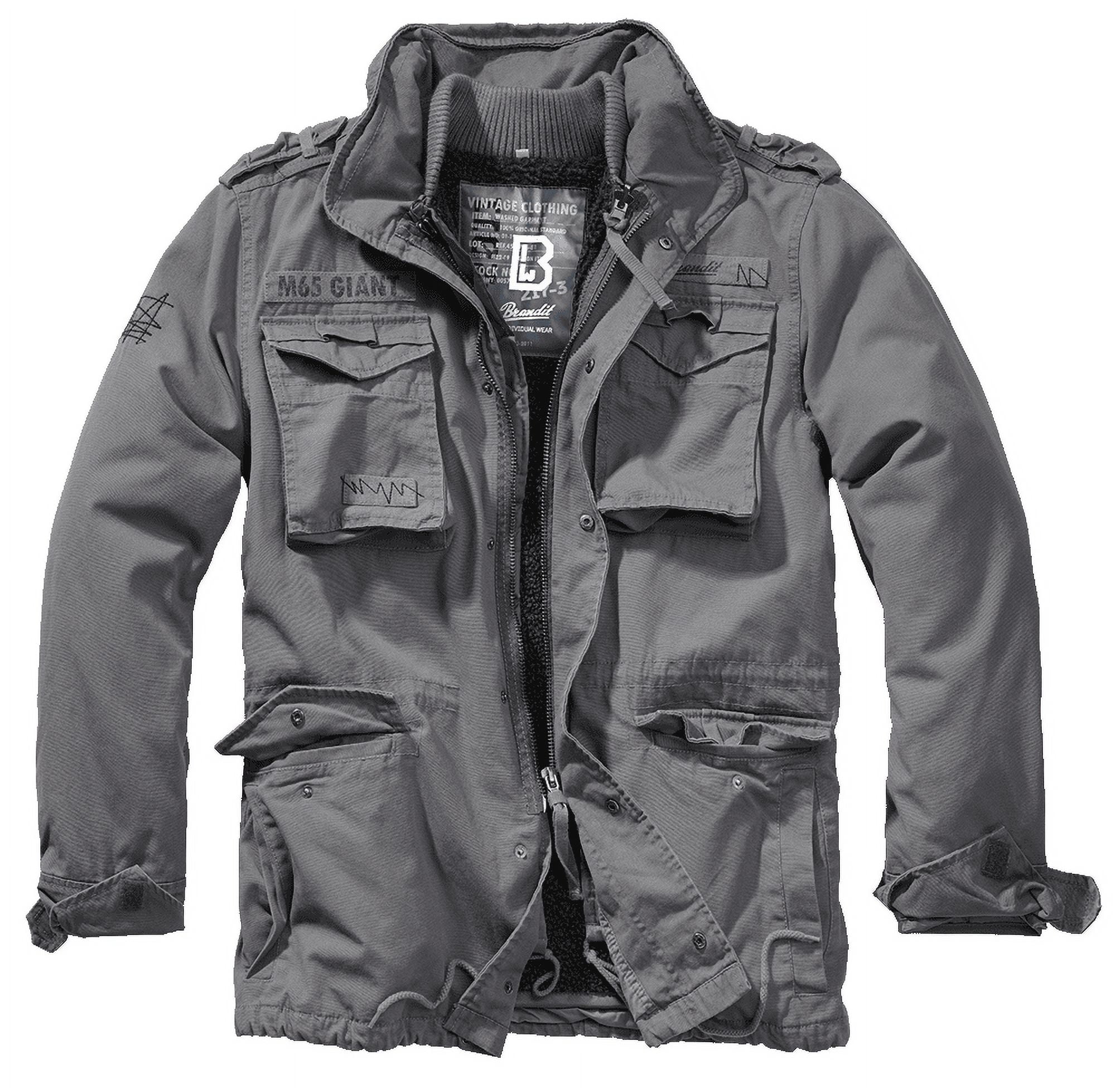Big & Tall Brandit M65 Premium Field Jacket (Charcoal/Gray 4XL