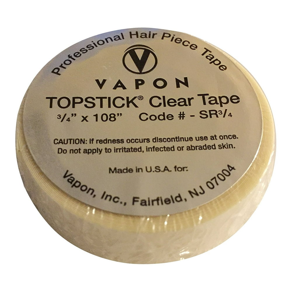 Vapon Topstick Clear Double Sided Medical Grade Adhesive Tape Roll 3/4