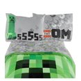 thumbnail image 1 of Minecraft Ensemble de Draps 4-Pièces pour Lit 2 Places, 100% Polyester., 1 of 2