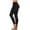 Black, variant on Vivianyo HD Women's Solid Color Leggings with Lace-Up Ankle Detail,Stretchy Casual & Active Leggings,Green,Size XS-XXXXL