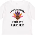 thumbnail image 4 of Inktastic Thanksgiving Girl Turkey Thankful for Family Girls Long Sleeve Toddler T-Shirt, 4 of 5