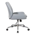 thumbnail image 3 of Chaise en Similicuir Gris Anthracite avec Base à Fini Chrome, 3 of 5