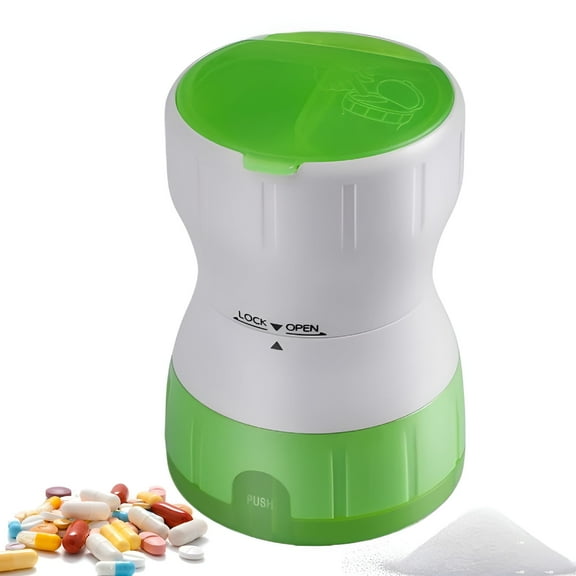 FACEGA Pill Grinder Daily Usage Fine Powder Tablet Grinder Pill Pulverizer Small Safe Efficient Tablet Crush For Families Pets & Kids