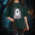 thumbnail image 2 of Godom Halloween Shirts Women Shirt Funny Pumpkin Heart Graphic Tees Short Sleeve Fall Tops, 2 of 7