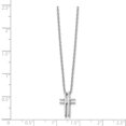 thumbnail image 3 of SS White Ice.03ct. Diamant Croix Collier 18 Pouces, 3 of 3
