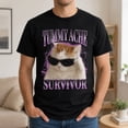 thumbnail image 2 of Tummy Ache Survivor Funny Cat Graphic T-Shirt, Unisex Classic Fit, 2 of 9
