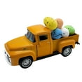 thumbnail image 2 of XIBUFE 2026 New Easter Truck with Eggs Vintage Metal Pickup Decor Easter Decorations Valentine Truck Decor Metal Mini Truck Farmhouse Easter Truck with Eggs Easter Truck Truck with Eggs,Orange, 2 of 3