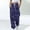 Dark Blue, variant on Cropped Womens Beach Pants Yoga Valentine's Day Stretchy Blue High Waist Capris Joggers Women