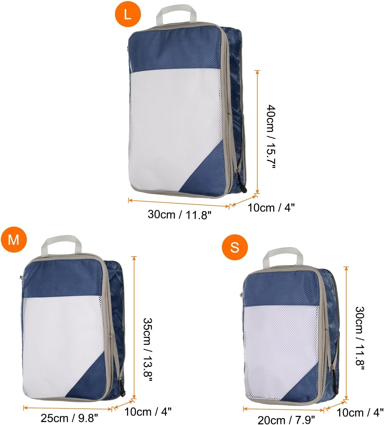 XiHAMA 3pcs Compression Packing Cube for Suitcases Lightweight Luggage Organizers Bag Travel Essentials Compression Bags for Carry on Suitcases